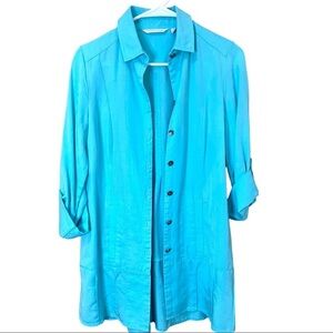 Soft surroundings oversized button up jacket cardigan size XS